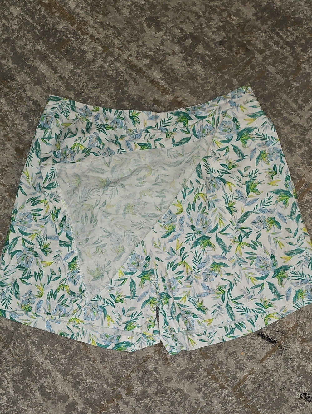 Ellen Tracy Pull On Linen Blend Skort Green  XL - Picture 8 of 12